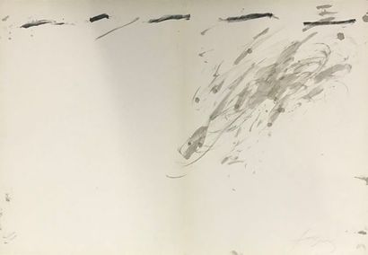 GRAVURES ET LITHO Antoni Tapies

Composition

Lithographie sur papier signé en bas...