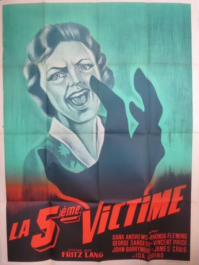 null "LA CINQUIEME VICTIME" (1956) de Fritz Lang avec Dana Andrews, Rhonda Fleming...