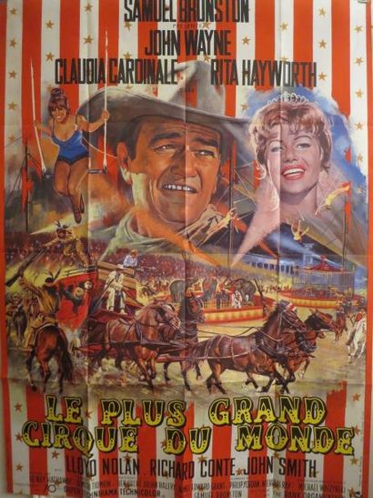 null "LE PLUS GRAND CIRQUE DU MONDE" (1964) de Henry Hathaway avec John Wayne, Rita...