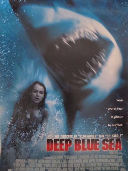 null "DEEP BLUE SEA" (1999) (PEUR BLEUE) de Renny Harlin avec Jacqueline Mac Kenzie...