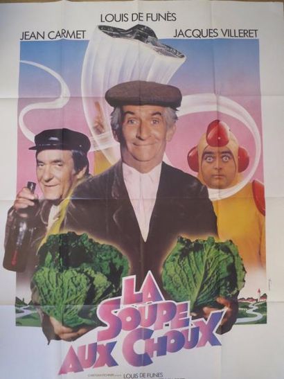 null "LA SOUPE AUX CHOUX" (1981) de Jean Girault avec Louis de Funès, Jean Carnet...