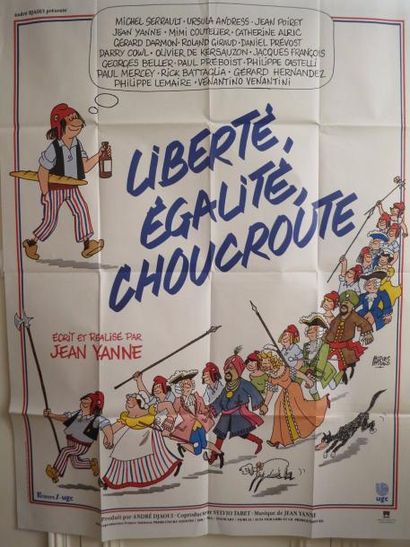 null "LIBERTE,EGALITE,CHOUCROUTE" (1984) de et avec Jean Yanne, Jean Poiret et Michel...