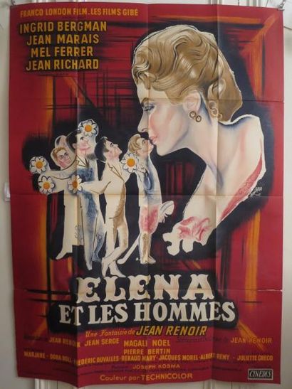 null "ELENA ET LES HOMMES" (1956) de Jean Renoir avec Jean Marais, Ingrid Bergman...