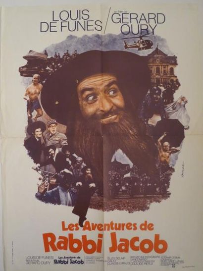 null "LES AVENTURES DE RABBI JACOB" (1973) de Gerard Oury avec Louis de Funès et...
