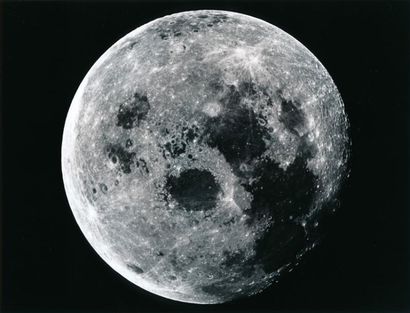 null NASA. Apollo 11. Extraordinaire pleine lune photographiée par les astronautes...