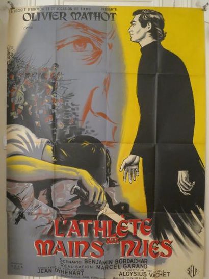 null "L'ATHLETE AUX MAINS NUES" (1952) de Marcel Garand avec Olivier Mathot 

Dessin...