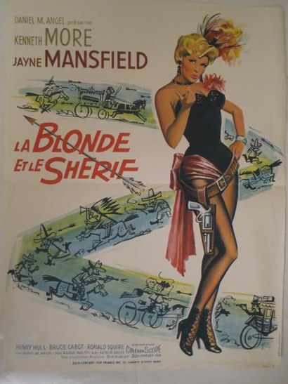 null "LA BLONDE ET LE SHERIFF" (1959) de Raoul Walsh avec Jayne Mansfield et Kenneth...