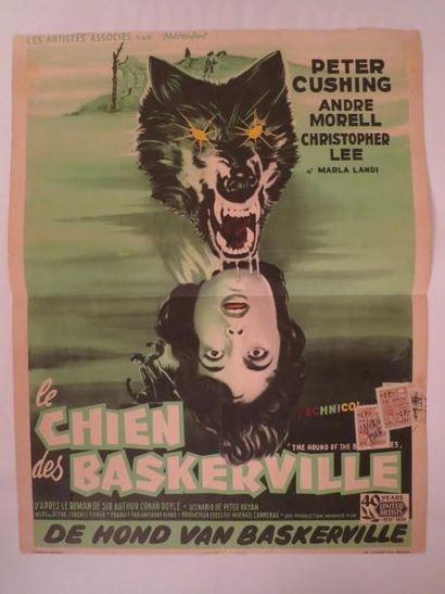 null "LE CHIEN DES BASKERVILLE" (1959) de Terence Fisher avec Peter Cushing et Christopher...
