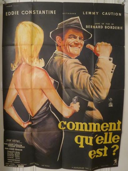 null "COMMENT QU'ELLE EST ?" (1960) de Bernard Borderie avec Eddie Constantine et...