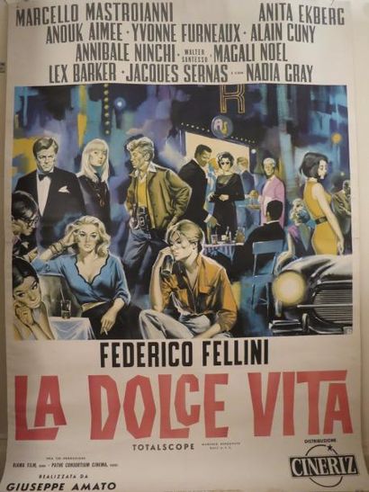 null "LA DOLCE VITA" (1960) (LA DOUCEUR DE VIVRE) de Federico Fellini avec Marcello...