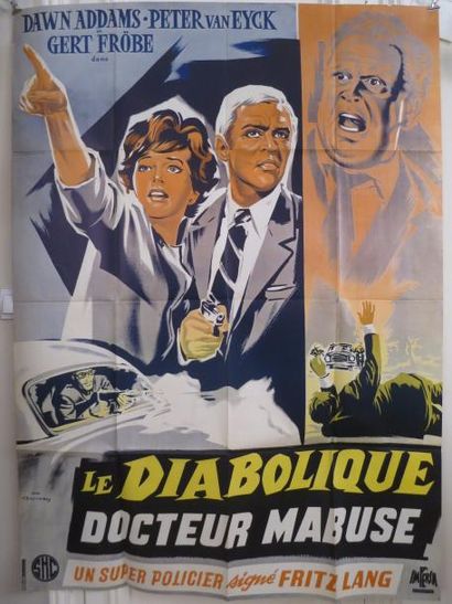 null "LE DIABOLIQUE Dr.MABUSE" (1960) de Fritz Lang avec Peter Van Eyck, Dawn Addams...