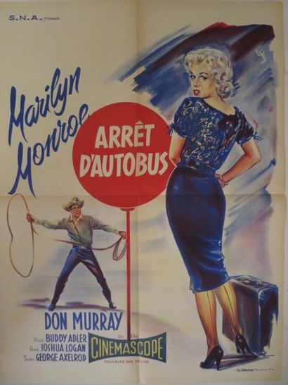 null "ARRET D'AUTOBUS" (1956) (BUS STOP) de Joshua Logan avec Marilyn Monroe 

Dessin...