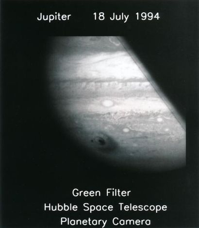 null NASA. Observation de la planète Jupiter par le télescope HUBBLE le 18 juillet...
