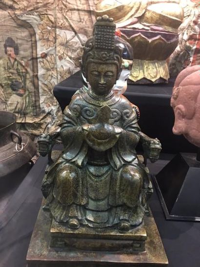 null Chine

Bouddha en bronze à la cire perdue

Ming

H 41 cm