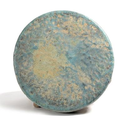 Laos, XIX° siècle Gong
Bronze à patine de fouille Diam.: 30 cm
