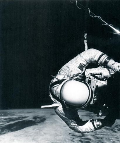 null NASA. L'astronaute Buzz Aldrin au cours d'une sortie extra-véhiculaire dans...