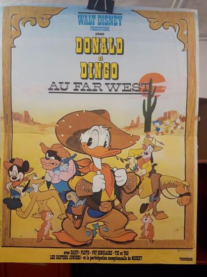 null Donald. Walt Disney. 6 affiches. 1. La fabuleuse histoire de Donald et des castors...