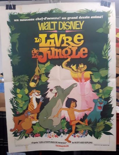 null Livre de la Jungle (le). Walt Disney. 4 affiches : 1. Le livre de la Jungle....