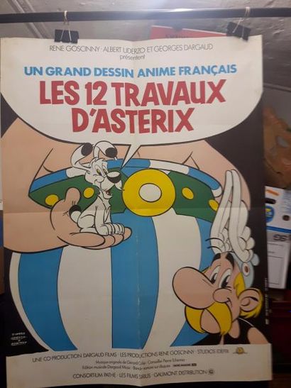 null Astérix : René Goscinny. 8 affiches. 1. Les travaux d’Astérix. 1975. 60 x 80...