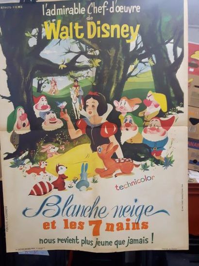 null Blanche-Neige. Walt Disney. 4 affiches. 1. Blanche Neige et les sept nains....
