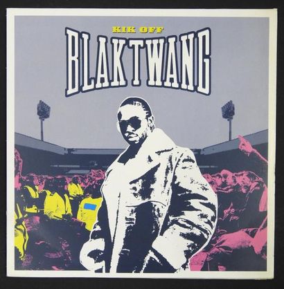 BANKSY BLAK TWANG
« Kick Off" Impression sur pochette disque Offset print on vinyl...