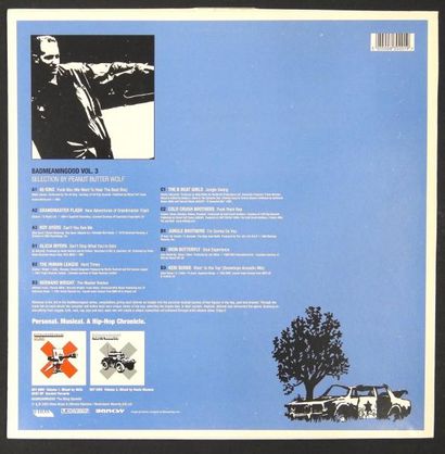 BANKSY PEANUT BUTTER WOLF "Badmeaningood Vol. 3" Impression sur pochette disque Offset...