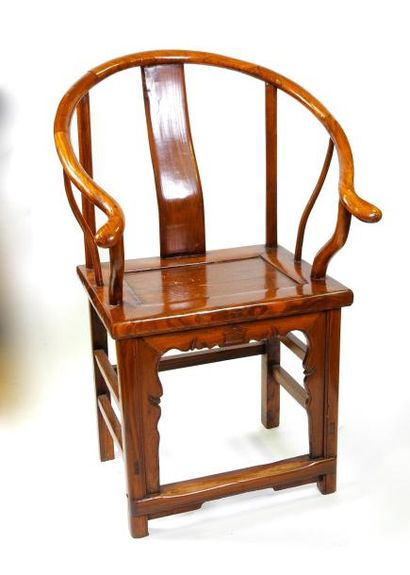 null Paire de fauteuils en orme
H 106, L 64, 50 cm