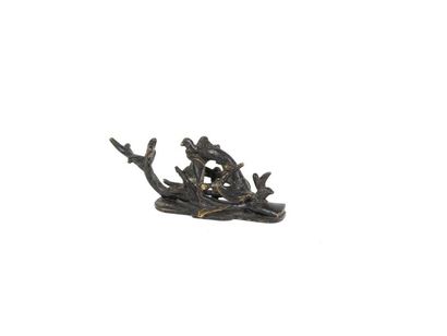 null Chine

Repose pinceau en bronze patiné

Epoque Ming

L 11 cm

Référence Musée...