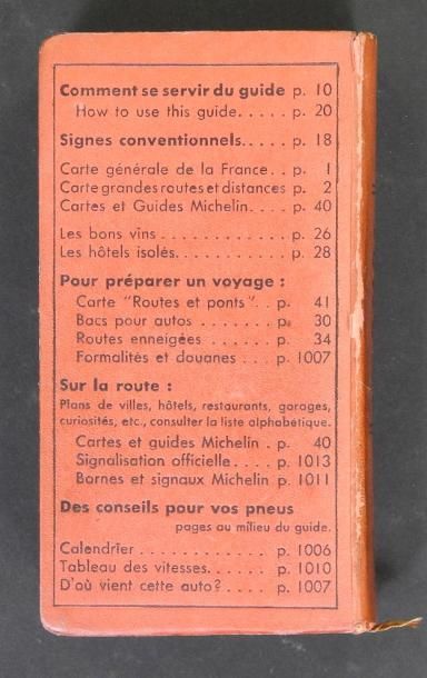 null RARE GUIDE MICHELIN ANNEE 1945
Pleine toile en percaline rouge, plats imprimés
Très...