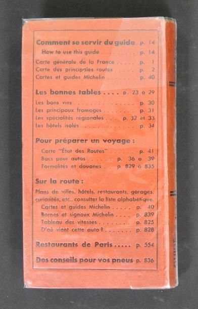 null RARE GUIDE MICHELIN ANNEE 1949
Pleine toile en percaline rouge, plats imprimés
Très...
