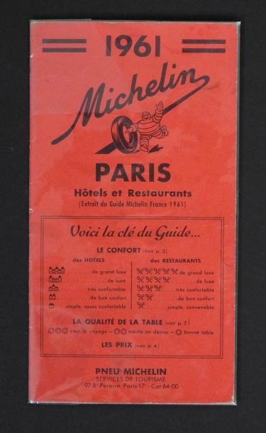 null MICHELIN
Deux fascicules :
Michelin Paris 1961, Hôtels et restaurants
Exposition...
