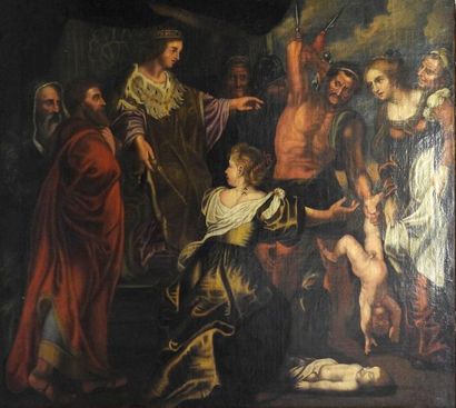 null Ecole Flamande XVII ème Siècle - Suiveur de Pierre Paul Rubens, 

Le jugement...