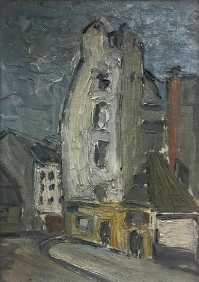 null « Rue de la bucherie », 1955

Huile sur toile porte une signature R.Dubuc

22...