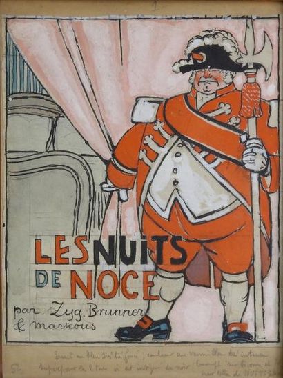 null Louis Marcoussis (1883-1941)

"Les nuits de noce"

Technique mixte sur papier

30,5...