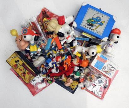 null GOODIES Fort lot comprenant un ensemble de figurines Snoopy, Titeuf, jeu de...