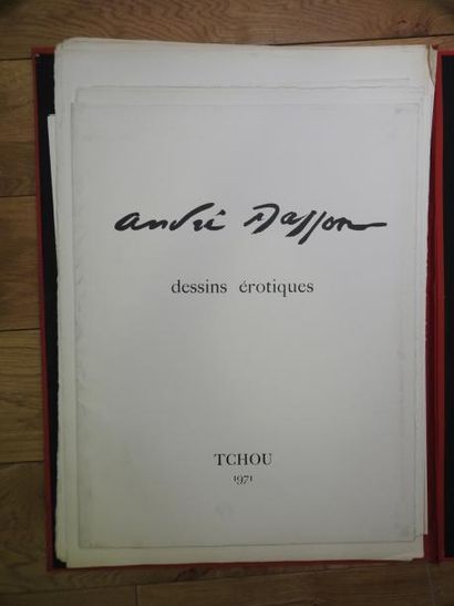 André MASSON «Dessins érotiques»
Portfolio contenant des lithographies signées à...