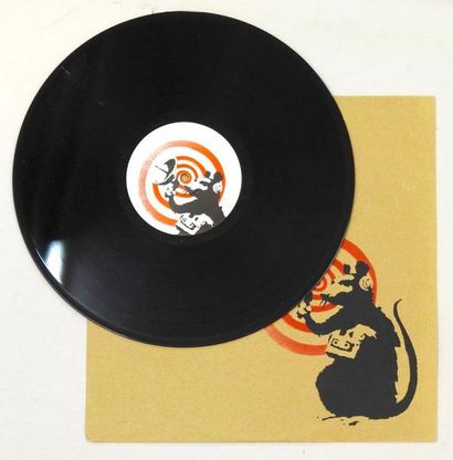 null Banksy (né en 1974) 

Dirty Funkure : «Future» 

Offset sur pochette de disque...