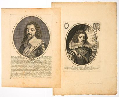 Antoine Coëffier de Ruzé, Marquis d'EFFIAT, Maréchal de France en 1631 2 Gravures...