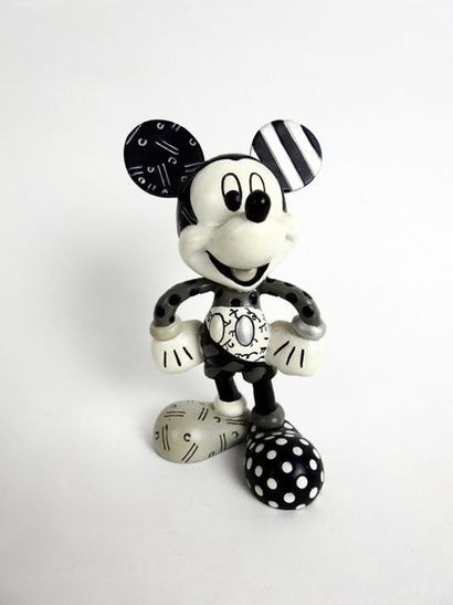 DISNEY Figurine Mickey Black and White customisée par Britto éditée en 2010 par ...