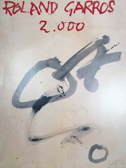 null Anthony Tapies (1903-2012)

Roland Garros

Affiche 2000

74,5 x 57 cm
