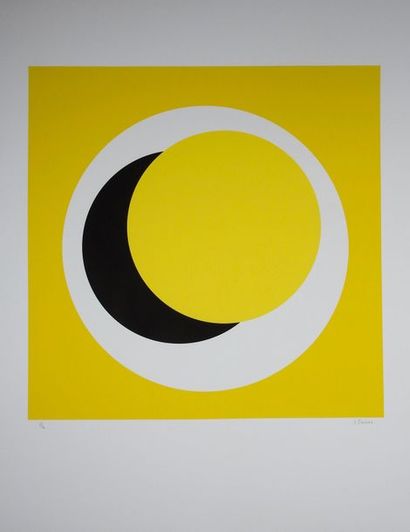 null Geneviève Claisse (née en 1935)

Composition jaune, noire et blanche

Sérigraphie...