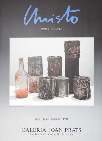 null Christo (né en 1935)

Affiche de l'exposition à la Galerie Joan Prats en 1991

76,5...