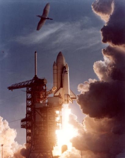 null Nasa. 1er décollage historique de la navette spatiale Columbia depuis Cap Canavéral...