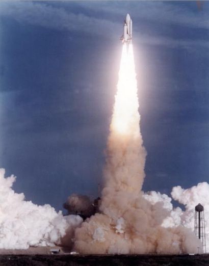 null Décolage de la navette spatiale Columbia le 12 avril 1981. Il s'agit du 1er...