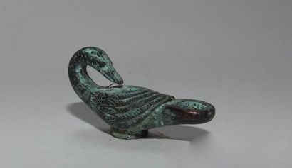null Lampe à huile miniature à bec de canard

Bronze 4 cm

Style romaine