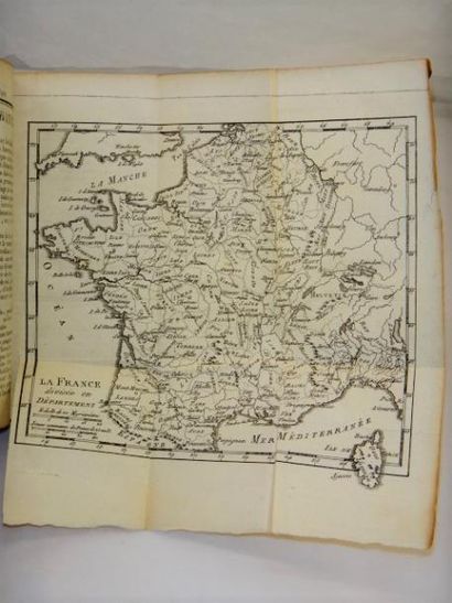 Crozat. Méthode pour apprendre la géographie. Lyon, Leroy, 1806. Cartes dépliantes...