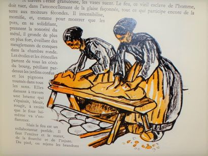 Bretagne . Florian Le Roy , Mathurin Méheut . Vieux métiers bretons Paris, Aux Horizons...