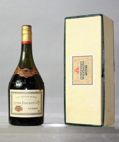 null 1 flacon COGNAC Fine Champagne V.S.O.P. -Lucien FOUCAULT Coffret d'origine....
