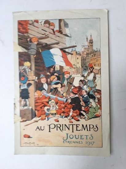 PELTIER L. Au Printemps
Catalogue Jouets des Etrennes 1917, 4 pages
Soldats de plombs,...