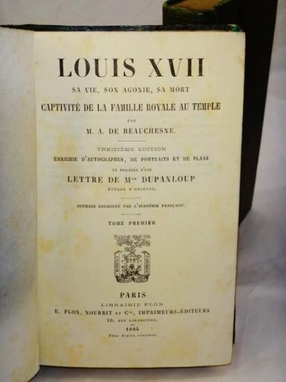 null A. de Beauchesne. Louis XVII. Captivité de la famille royale au Temple.

Paris,...